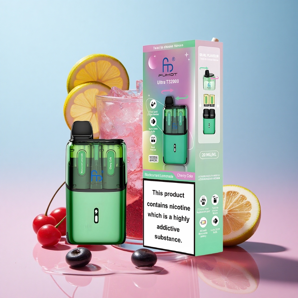 Fumot Ultra T32000 32000 Puffs Crna ribizla Limunada Trešnja Kola Croatia Vape Wholesale