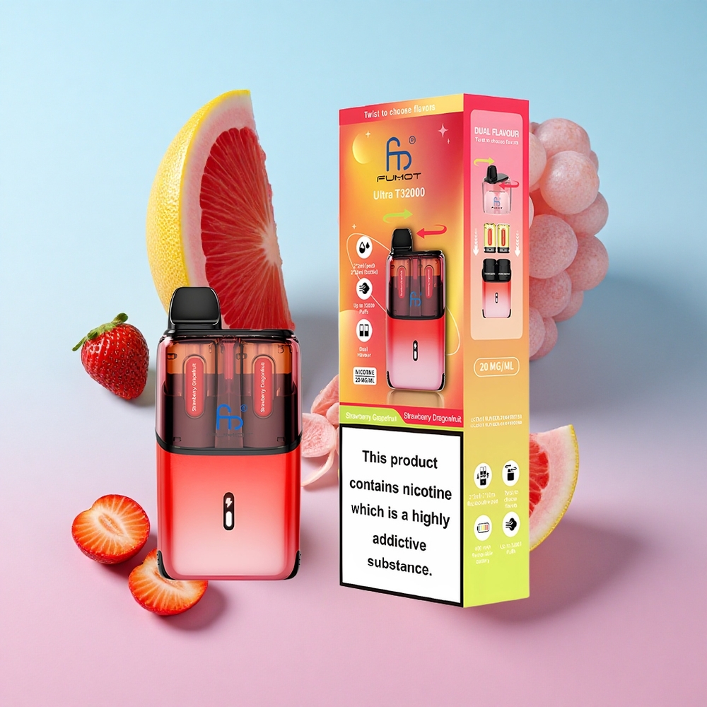 Fumot Ultra T32000 32000 Puffs Jagoda Grejp Jagoda Zmajsko Voće Croatia Vape Wholesale