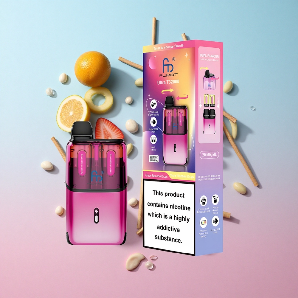 Fumot Ultra T32000 32000 Puffs Jednokratna Vape Grožđe Rainbow Drops Jagoda Rainbow Drops Croatia Vape Wholesale