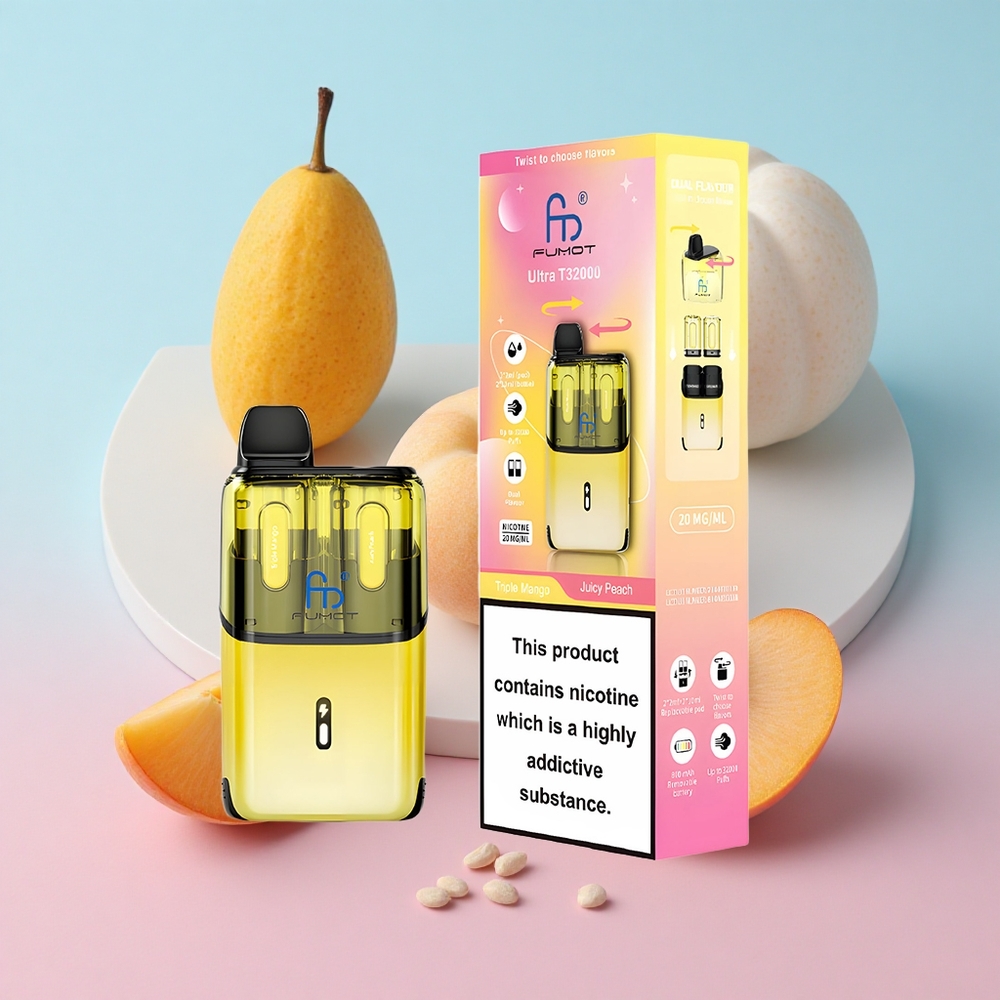 Fumot Ultra T32000 32000 Puffs Trostruka mango Sočna breskva Croatia Vape Wholesale