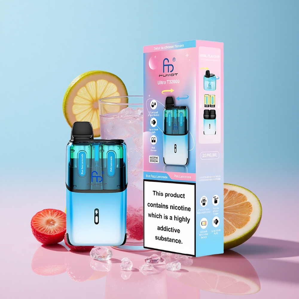 Fumot Ultra T32000 32000 učinaka Plavi Razz Limunada Ružičasta Limunada Croatia Vape Wholesale