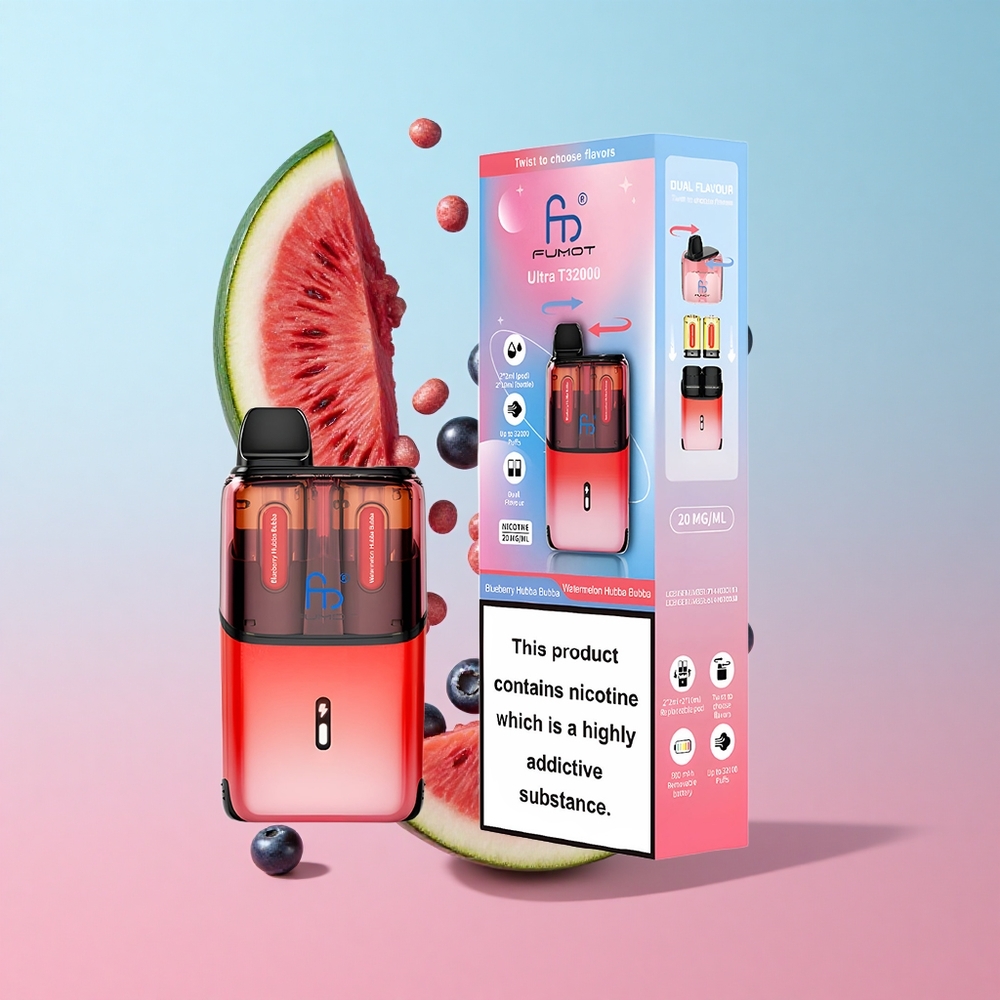 Fumot Ultra T32000 Do 32000 Puffs Borovnica Hubba Bubba Lubenica Hubba Bubba Croatia Vape Wholesale