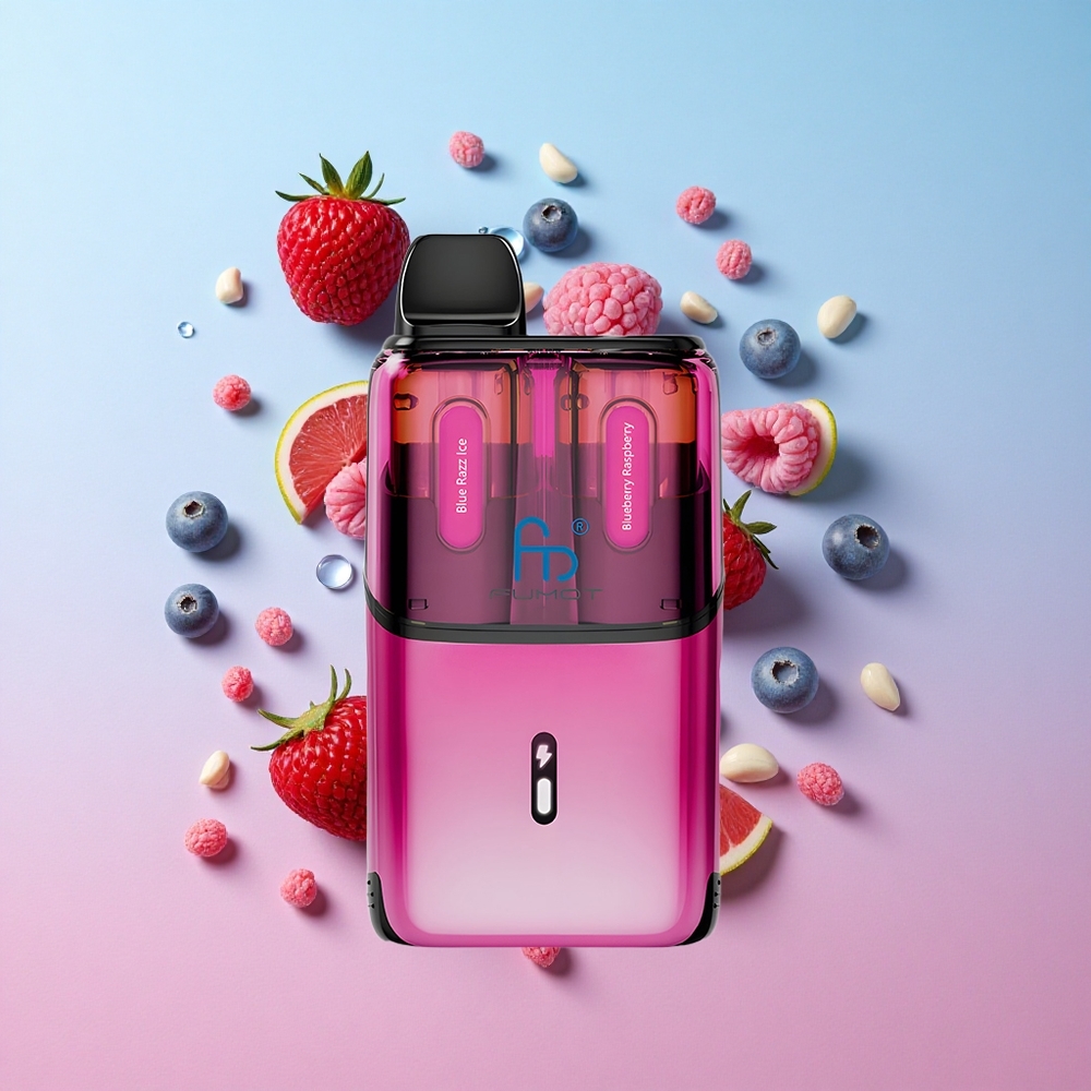 Fumot Ultra T32000 Jednokratna Vape 32000 Puffs Plavi Razz Led Borovnica Malina & 800mAh Baterija Croatia Vape Wholesale