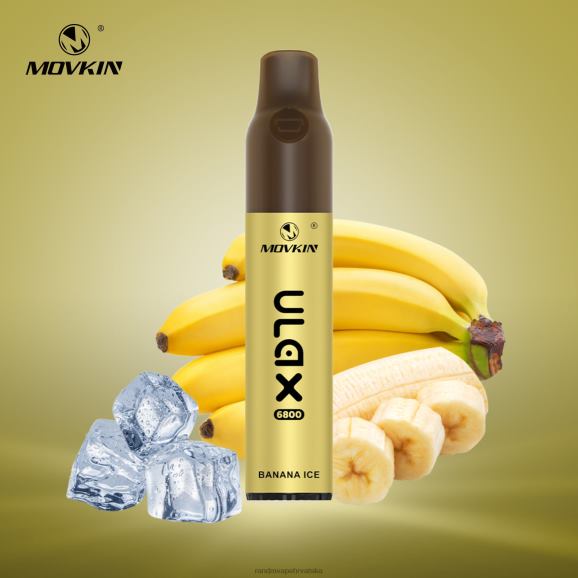 RandM Vape Online - RandM Movkin Ulax 6800 (keramička zavojnica) jednokratni punjivi vape pod uređaj N6ZTB61 led od banane