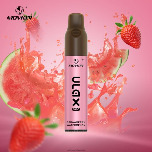 RandM Vape Online - RandM Movkin Ulax 6800 (keramička zavojnica) jednokratni punjivi vape pod uređaj N6ZTB70 jagoda lubenica
