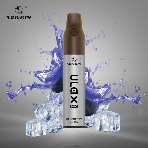 RandM Vape Shop - RandM Movkin Ulax 6800 (keramička zavojnica) jednokratni punjivi vape pod uređaj N6ZTB59 borovnica na ledu