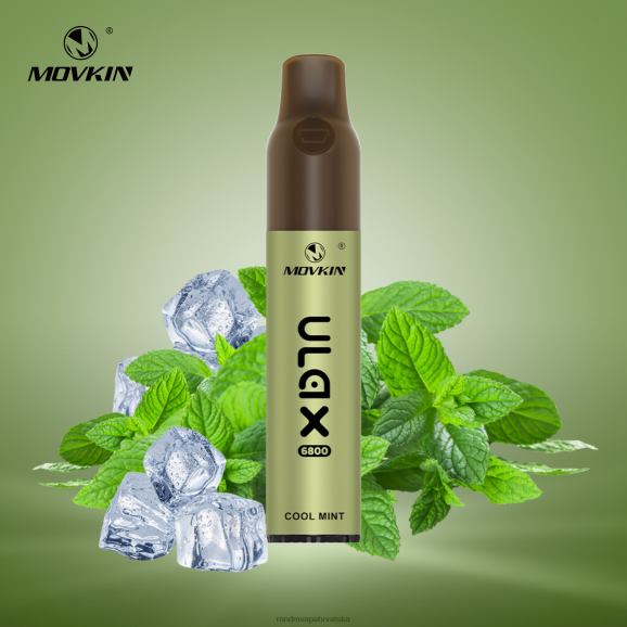 RandM Vape Shop - RandM Movkin Ulax 6800 (keramička zavojnica) jednokratni punjivi vape pod uređaj N6ZTB69 cool mint ulax