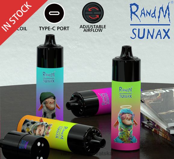 RandM Disposable Vape - RandM Sunax 21000 zamjenjivi vape uređaj za kontrolu protoka zraka 1 kom N6ZTB270 miješano bobičasto voće