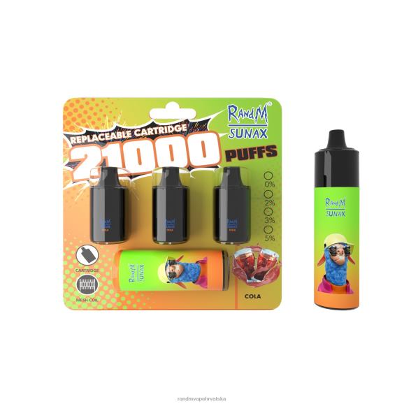 RandM Disposable Vape - RandM Sunax 21000 zamjenjivi vape uređaj za kontrolu protoka zraka 1 kom N6ZTB270 miješano bobičasto voće