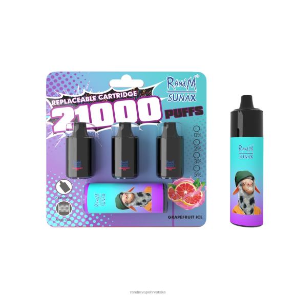 RandM Vape Shop - RandM Sunax 21000 zamjenjivi vape uređaj za kontrolu protoka zraka 1 kom N6ZTB275 led od grejpa