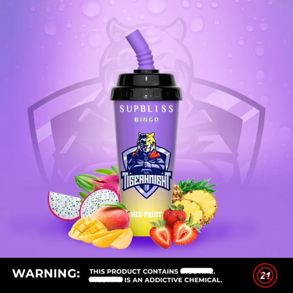 RandM Disposable Vape - RandM Supbliss Bingo 8000 vape pod uređaj 1 kom N6ZTB261 sakura grožđe