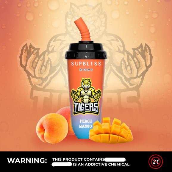RandM Tornado Croatia - RandM Supbliss Bingo 8000 vape pod uređaj 1 kom N6ZTB263 breskva mango