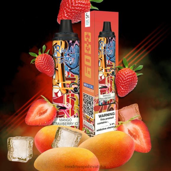 RandM Disposable Vape - RandM Tornado 6000 Vape Pod uređaj za kontrolu protoka zraka 1 kom N6ZTB288 mlijeko od banane