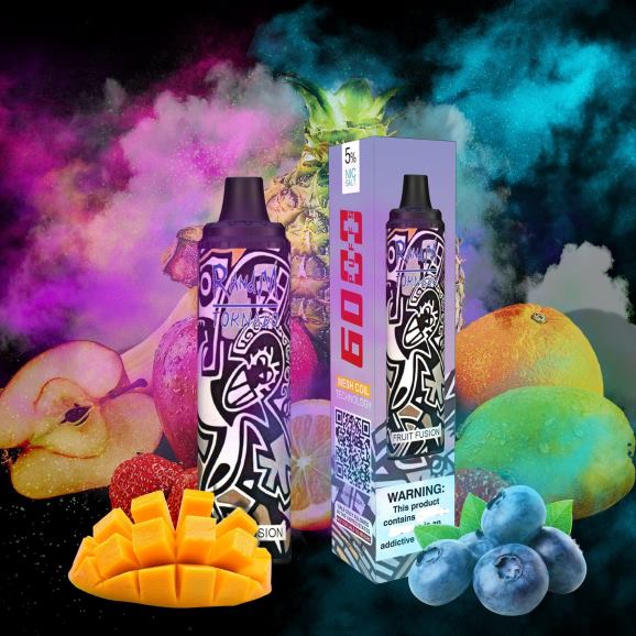 RandM Disposable Vape - RandM Tornado 6000 Vape Pod uređaj za kontrolu protoka zraka 1 kom N6ZTB288 mlijeko od banane