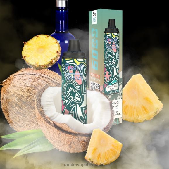 RandM Disposable Vape - RandM Tornado 6000 Vape Pod uređaj za kontrolu protoka zraka 1 kom N6ZTB288 mlijeko od banane