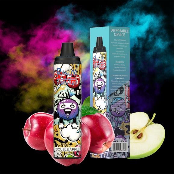 RandM Disposable Vape - RandM Tornado 6000 Vape Pod uređaj za kontrolu protoka zraka 1 kom N6ZTB297 sladoled od banane i vanilije
