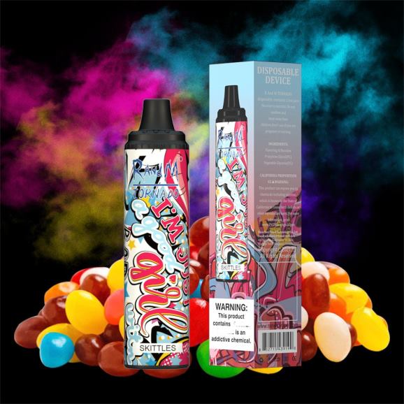 RandM Disposable Vape - RandM Tornado 6000 Vape Pod uređaj za kontrolu protoka zraka 1 kom N6ZTB297 sladoled od banane i vanilije