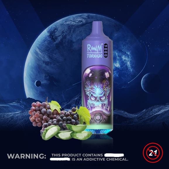 RandM Tornado Croatia - RandM Tornado 9000 vape pod uređaj 1 kom verzija 1 N6ZTB137 aloe grožđa