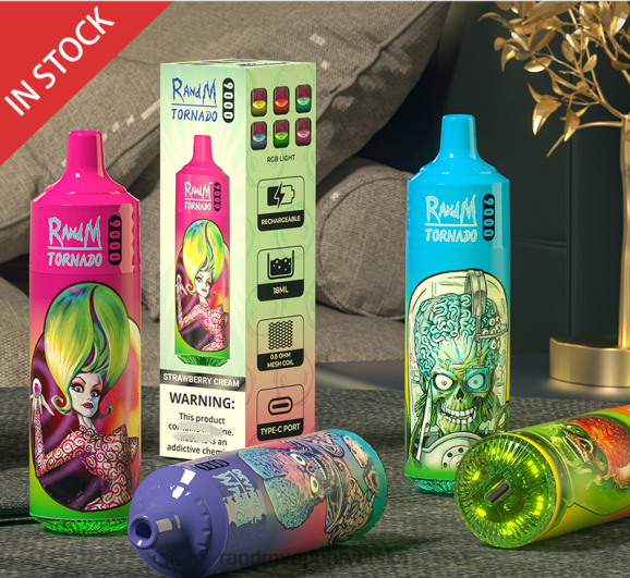RandM Vape Sale - RandM Tornado 9000 vape pod uređaj 1 kom verzija 2 N6ZTB148 krema od banane