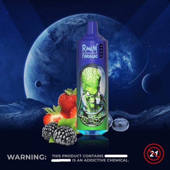 RandM Vape Shop - RandM Tornado 9000 vape pod uređaj 1 kom verzija 2 N6ZTB141 miješano bobičasto voće
