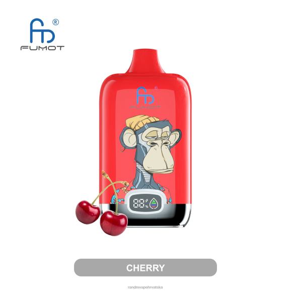 RandM Vape Buy Online - Fumot Original RandM Digital Box 12000 baterija i vape uređaj s tekućim zaslonom N6ZTB8 trešnja