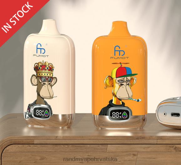 RandM Vape Hrvatska - Fumot Original RandM Digital Box 12000 baterija i vape uređaj s tekućim zaslonom N6ZTB10 ledeni pop