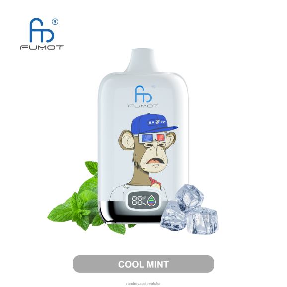 RandM Vape Hrvatska - Fumot Original RandM Digital Box 12000 baterija i vape uređaj s tekućim zaslonom N6ZTB1 hladna menta