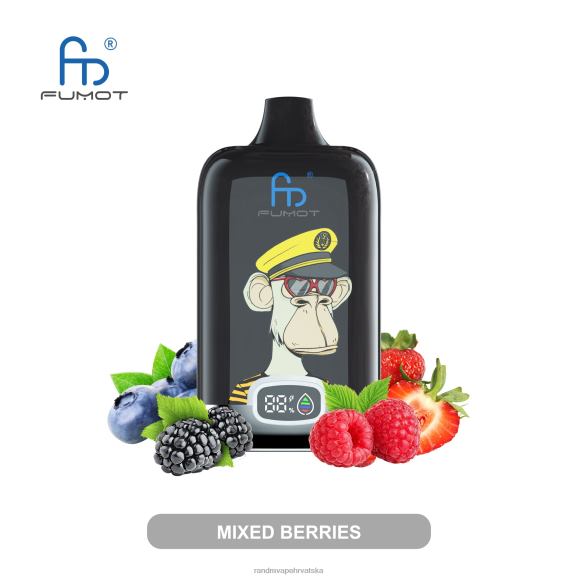 RandM Vape Sale - Fumot Original RandM Digital Box 12000 baterija i vape uređaj s tekućim zaslonom N6ZTB13 miješano bobičasto voće