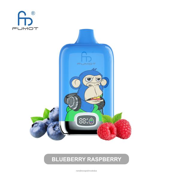 RandM Vape Sale - Fumot Original RandM Digital Box 12000 baterija i vape uređaj s tekućim zaslonom N6ZTB4 borovnica malina
