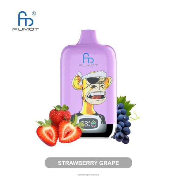 RandM Vape Shop - Fumot Original RandM Digital Box 12000 baterija i vape uređaj s tekućim zaslonom N6ZTB15 jagoda grožđe
