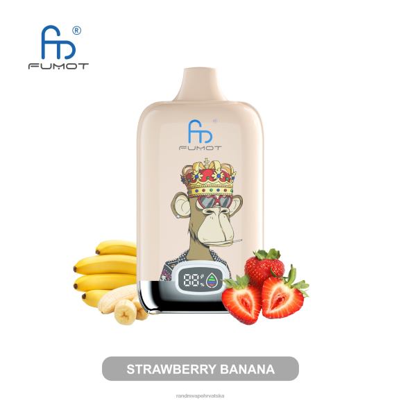 RandM Vape Shop - Fumot Original RandM Digital Box 12000 baterija i vape uređaj s tekućim zaslonom N6ZTB6 jagoda banana
