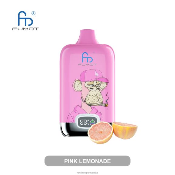RandM Vape Zagreb - Fumot Original RandM Digital Box 12000 baterija i vape uređaj s tekućim zaslonom N6ZTB12 mango na ledu