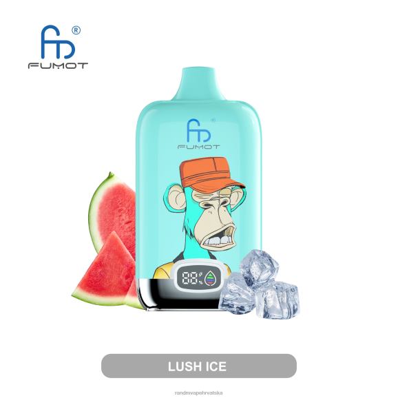 RandM Vape Zagreb - Fumot Original RandM Digital Box 12000 baterija i vape uređaj s tekućim zaslonom N6ZTB12 mango na ledu
