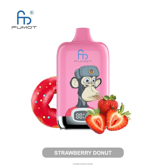 RandM Vape Zagreb - Fumot Original RandM Digital Box 12000 baterija i vape uređaj s tekućim zaslonom N6ZTB12 mango na ledu