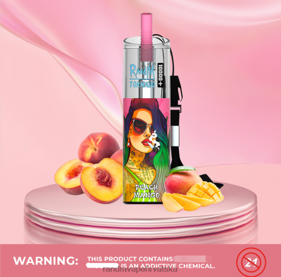 RandM Vape Sale - RandM Tornado 10000 plus uređaj za kontrolu protoka zraka 1 kom N6ZTB85 breskva mango
