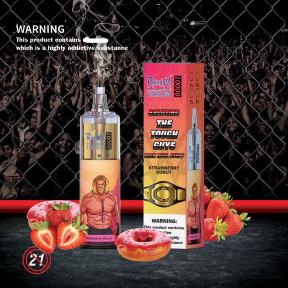 RandM Vape Buy Online - RandM Tornado 10000 Vape uređaj za kontrolu protoka zraka 1 kom N6ZTB107 krafna od jagoda