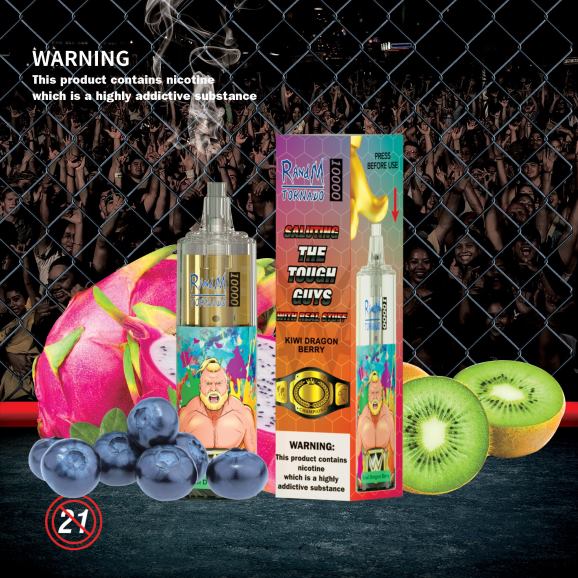 RandM Vape Buy Online - RandM Tornado 10000 Vape uređaj za kontrolu protoka zraka 1 kom N6ZTB107 krafna od jagoda