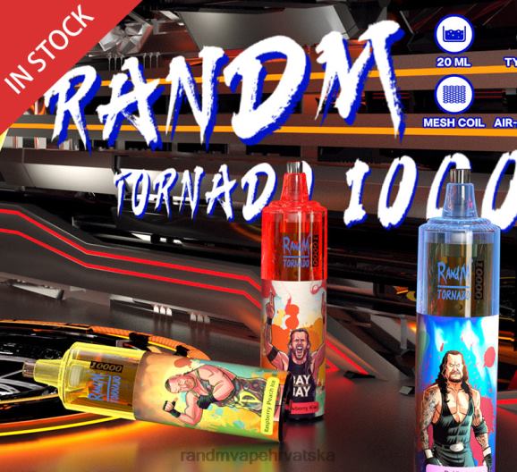 RandM Vape Zagreb - RandM Tornado 10000 Vape uređaj za kontrolu protoka zraka 1 kom N6ZTB102 malina jagoda