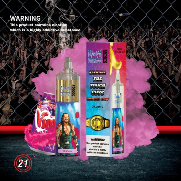 RandM Vape Zagreb - RandM Tornado 10000 Vape uređaj za kontrolu protoka zraka 1 kom N6ZTB102 malina jagoda