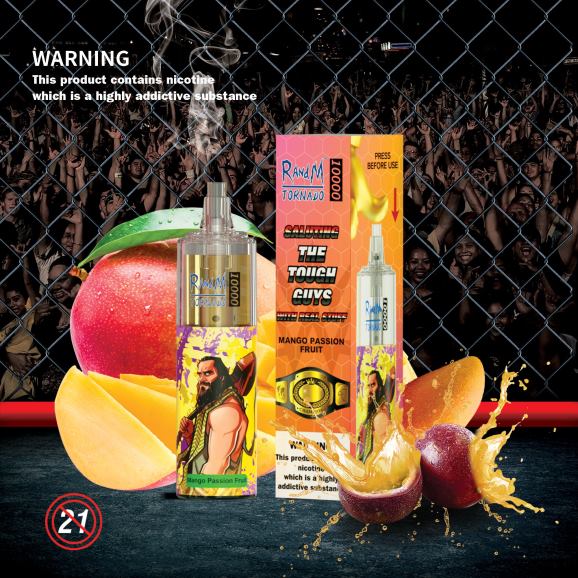 RandM Vape Zagreb - RandM Tornado 10000 Vape uređaj za kontrolu protoka zraka 1 kom N6ZTB102 malina jagoda