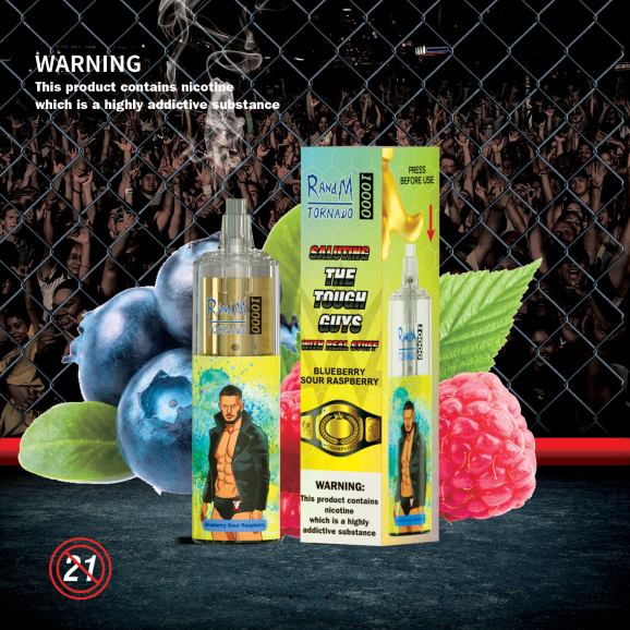 RandM Vape Zagreb - RandM Tornado 10000 Vape uređaj za kontrolu protoka zraka 1 kom N6ZTB102 malina jagoda