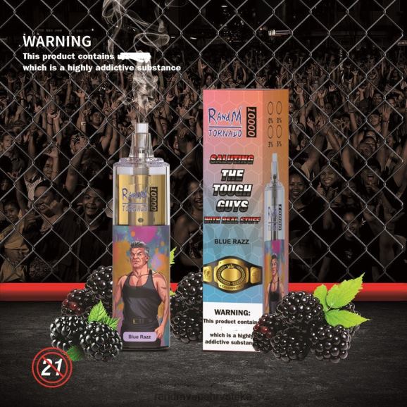 RandM Vape Zagreb - RandM Tornado 10000 Vape uređaj za kontrolu protoka zraka 1 kom N6ZTB102 malina jagoda