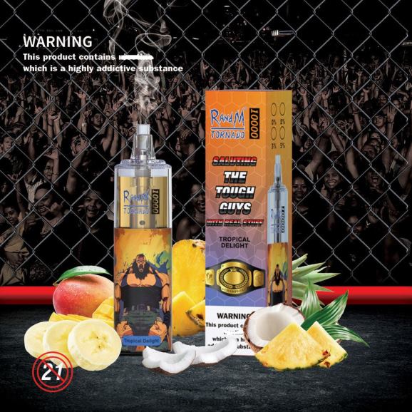 RandM Vape Zagreb - RandM Tornado 10000 Vape uređaj za kontrolu protoka zraka 1 kom N6ZTB102 malina jagoda