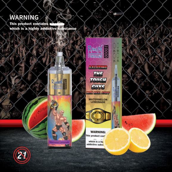 RandM Vape Zagreb - RandM Tornado 10000 Vape uređaj za kontrolu protoka zraka 1 kom N6ZTB102 malina jagoda