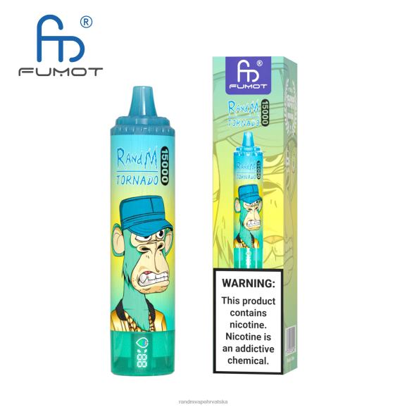 RandM Disposable Vape - Fumot RandM Tornado 15000 Vape uređaj s baterijom i zaslonom za ejuice verzija 1 N6ZTB27 led od grožđa