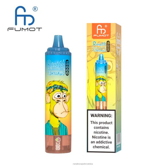 RandM Disposable Vape - Fumot RandM Tornado 15000 Vape uređaj s baterijom i zaslonom za ejuice verzija 1 N6ZTB27 led od grožđa