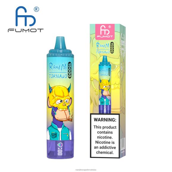 RandM Disposable Vape - Fumot RandM Tornado 15000 Vape uređaj s baterijom i zaslonom za ejuice verzija 1 N6ZTB27 led od grožđa