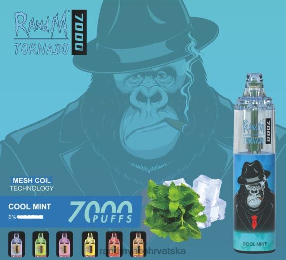 RandM Tornado Croatia - RandM Tornado 7000 Vape uređaj za kontrolu protoka zraka 1 kom N6ZTB164 hladna menta