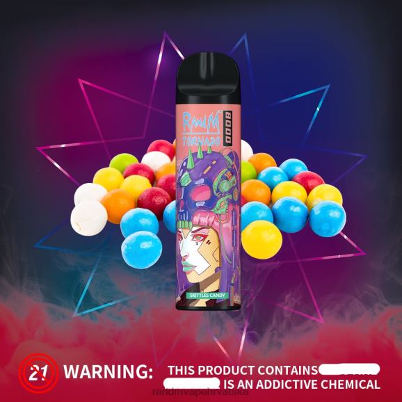 RandM Vape Buy Online - RandM Tornado Vape uređaj za kontrolu protoka zraka 8000 1 kom N6ZTB242 kegle bombone