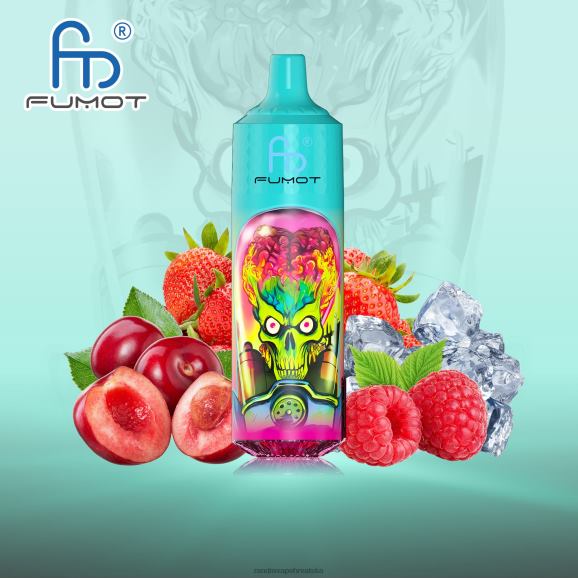 RandM Vape Hrvatska - Fumot RandM Tornado 9000 pro vape uređaj s baterijom i ejuice zaslonom verzija 1 N6ZTB199 jagoda malina led
